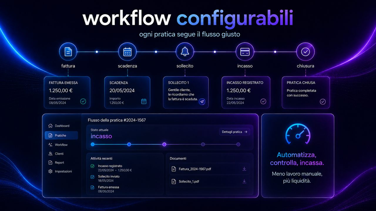 Xelivo: workflow configurabili, ogni pratica segue il flusso giusto dalla fattura alla chiusura